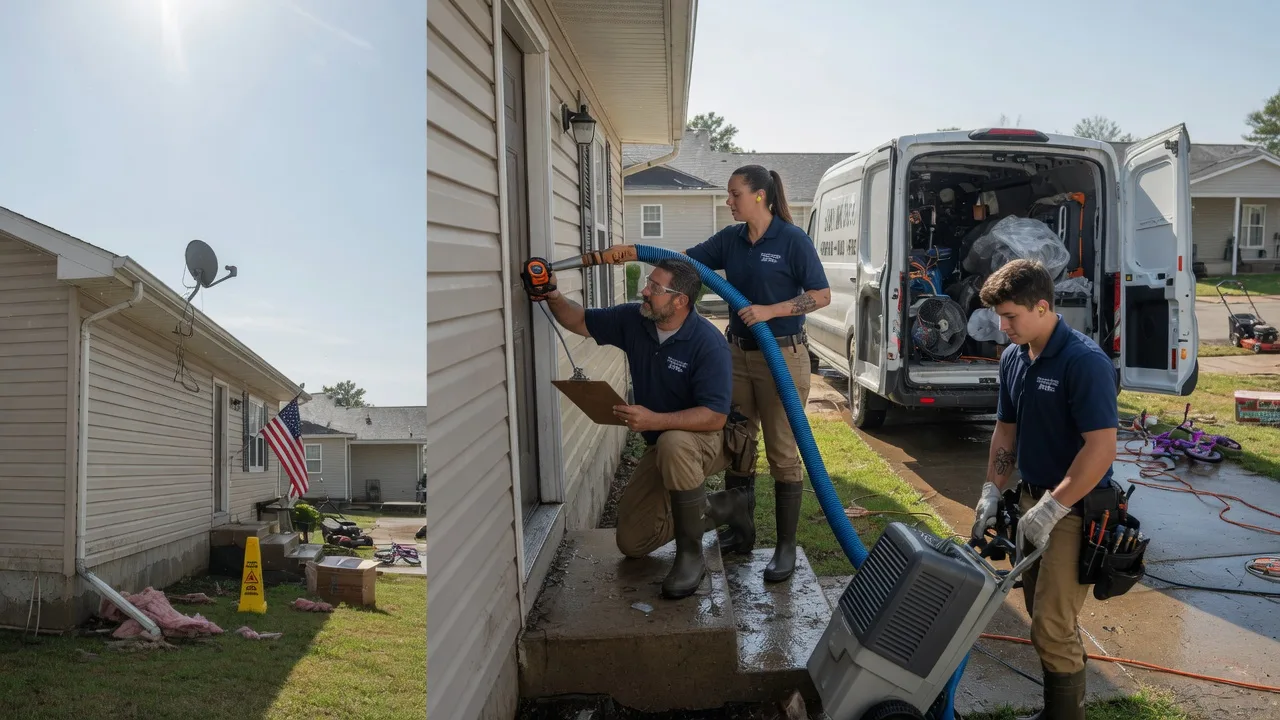 Ceiling Water Damage Restoration in Amherst, SD near me
